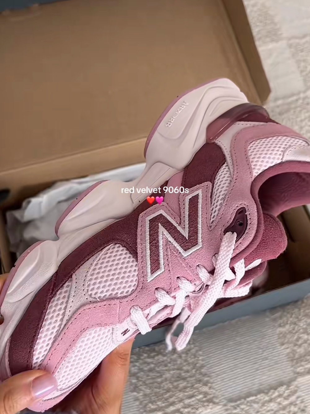 New Balance Women's Pink & Mauve Mesh Suede Sneakers - Picture 4 of 7